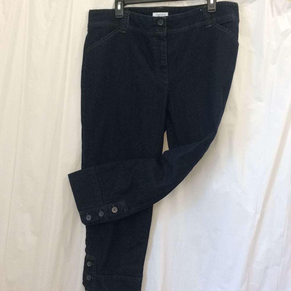Charter Club Size 16 Jeans with Cute Button Cuffs